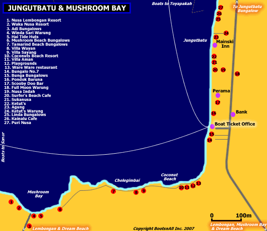 Map Of Bali And Lombok. East Bali. Map of Gili