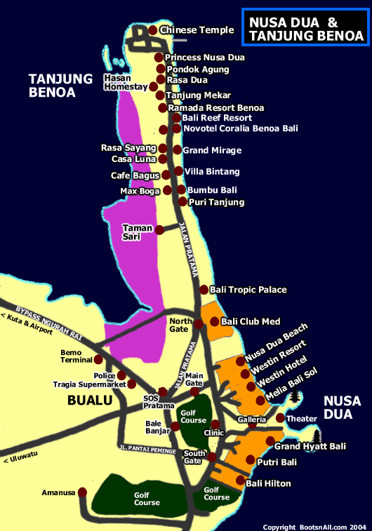 Map of Nusa Dua. by Nick on October 1, 2007. by Nick | October 1st, 