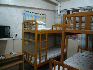 Hostel room in Hong Kong